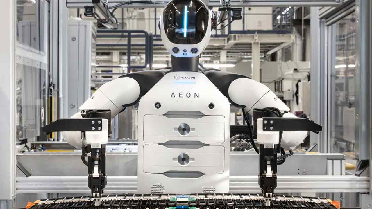 BMW 휴머노이드 로봇 AEON 공정 / 사진=BMW