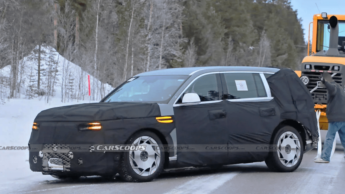 제네시스 GV90 스파이샷&nbsp;/ 사진=Carscoops